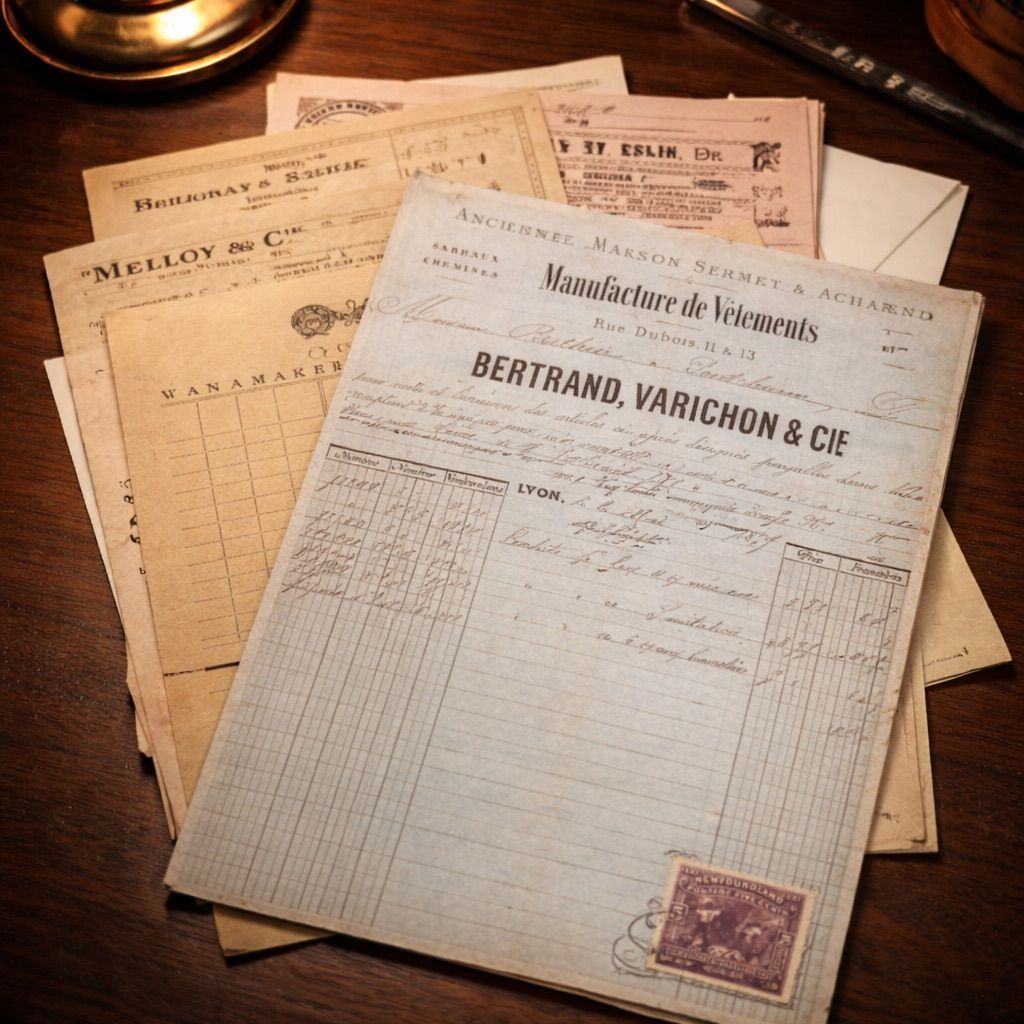 📚 Vintage Ledger & Receipt Signature Builder — 14 Faux Ephemera Pages