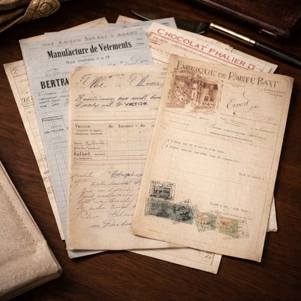 📚 Vintage Ledger & Receipt Signature Builder — 14 Faux Ephemera Pages